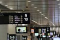 Train station timetable Japan Royalty Free Stock Photo