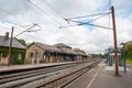 Train station in town of Soro in Denmark Royalty Free Stock Photo