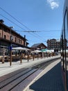 Train Station Town Swiss Alps