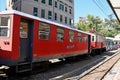 Trains at Train Station - Ferrovia Genova Castello - Manin Station, Via L. Montaldoo, Genoa. Italy. 