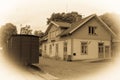 Train Station. Vadstena. Sweden Royalty Free Stock Photo