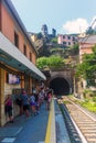 Train station in Vernazza, Cinque Terre, Italy Royalty Free Stock Photo