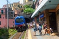 Train station in Vernazza, Cinqueterre, Italy Royalty Free Stock Photo