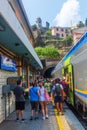 Train station in Vernazza, Cinqueterre, Italy Royalty Free Stock Photo