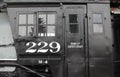 Train Steam Engine Window and Door Number 229 Royalty Free Stock Photo