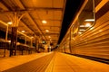 A train stopped at the platform,train station Royalty Free Stock Photo