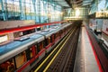 Train at subway Station in Prague Royalty Free Stock Photo