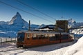 Train in Swiss Alps