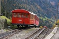 Train in Swiss Alps Royalty Free Stock Photo