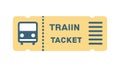 Train Ticket Basic Icon, Simple Travel Pass Vector Art, vector design Generative AI Royalty Free Stock Photo