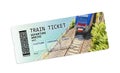 Train ticket concept image