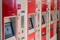 Train ticket vending machines of the german railroad company