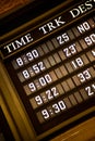 Train timetable