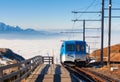 Train to the top of Rigi kulm Royalty Free Stock Photo