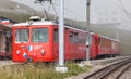 Train on the top of Mt. Rigi Royalty Free Stock Photo