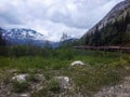 Train tour to Yukon from the port of call Skagway, Alaska, United States