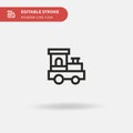 Train Toy Simple vector icon. Illustration symbol design template for web mobile UI element. Perfect color modern pictogram on Royalty Free Stock Photo