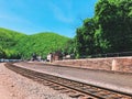 A train track for Gorge Scenic views