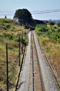 A train track in the interior of Mogi das Cruzes