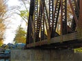 Salt Point train track trestle bridge steel iron span