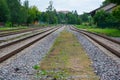 Train tracks at Cesis Railway Station