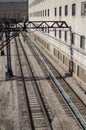 Train Tracks in Chicago Royalty Free Stock Photo