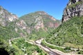 Train tracks on the Copper Canyon Royalty Free Stock Photo