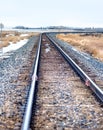 Train Tracks and a Curve Royalty Free Stock Photo