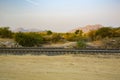 Train Tracks Through the Desert, India Royalty Free Stock Photo