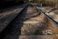 Train Tracks Going off into the Distance