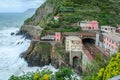 Train tracks Italian coast