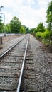 Train tracks to somewhere Royalty Free Stock Photo