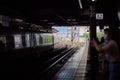 Train tracks at Nara Station. Royalty Free Stock Photo
