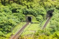 Train tracks by Qingshui Cliff