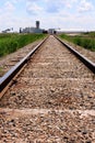 Train tracks to mine site Royalty Free Stock Photo
