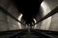 Train Tracks And Tunnel Royalty Free Stock Photo