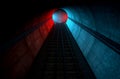 Train Tracks And Tunnel Split Choices Royalty Free Stock Photo