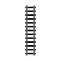 Train tracks vector icon design template