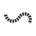 Train tracks vector icon design template Royalty Free Stock Photo