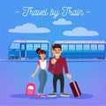 Train Travel. Travel Banner. Tourism Industry. Active People