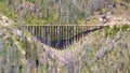 Train trestle on the Kettle Valley Railway near Kelowna, Canada Royalty Free Stock Photo