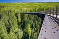 Train trestle on the Kettle Valley Railway near Kelowna, British Royalty Free Stock Photo