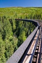 Train trestle on the Kettle Valley Railway near Kelowna, British Royalty Free Stock Photo