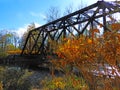 Salt Point train trestle over Salmon Creek Tompkins County NYS