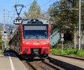 Train of the Uetliberg railway line in Zurich, Switzerland Royalty Free Stock Photo
