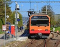 Train of the Uetliberg railway line in Zurich, Switzerland Royalty Free Stock Photo