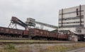 Train under loading of coal Royalty Free Stock Photo