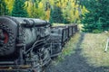 Lower Bankhead, coal mine ghost town, Banff National Park, Alberta, Canada Royalty Free Stock Photo