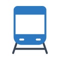 Train vector glyph color  icon Royalty Free Stock Photo
