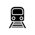 Train vector icon. railway illustration sign. Tram symbol. Public transport logo.